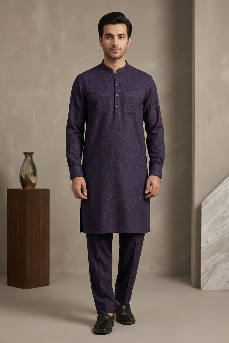Stenciller Men's Unstitched Bannu Wool