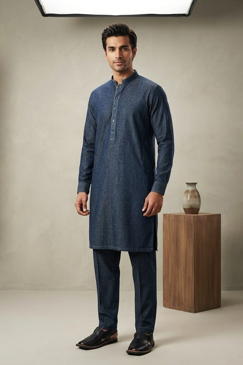 Stenciller Men's Unstitched Bannu Wool