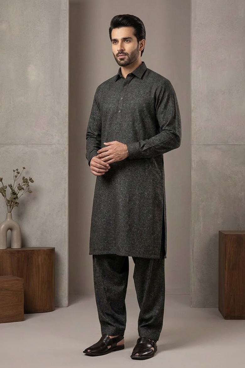Stenciller Men's Unstitched Bannu Wool