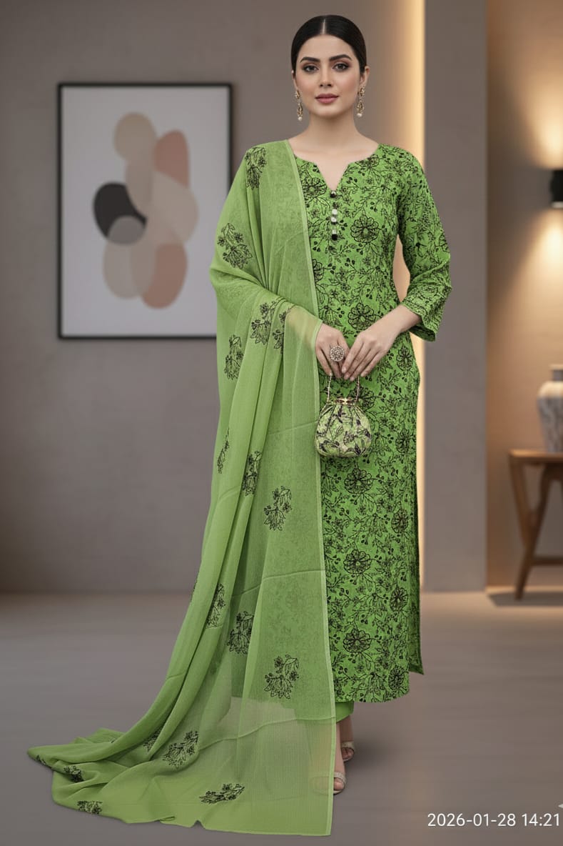 Bareeze Embroidered Lawn 3Pc