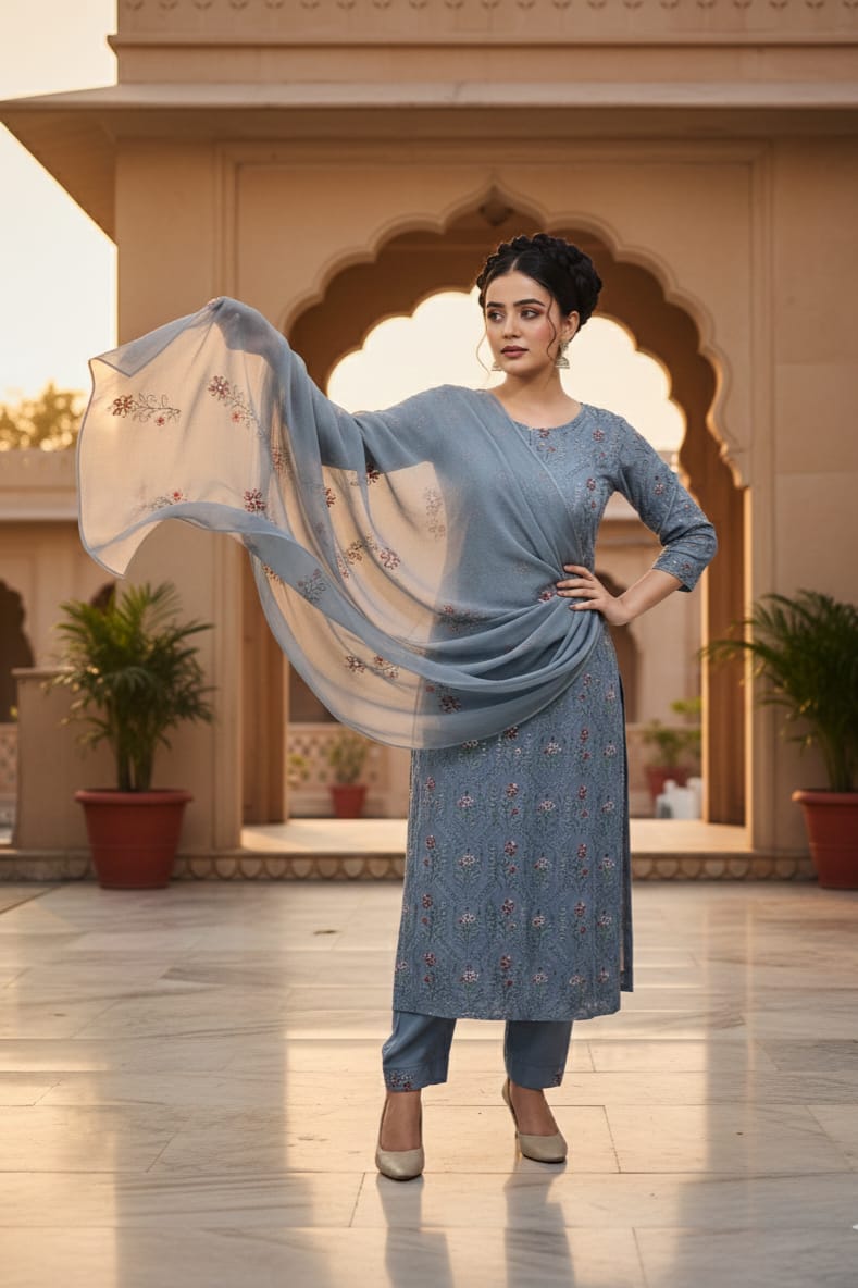 Bareeze Embroidered Lawn 3Pc