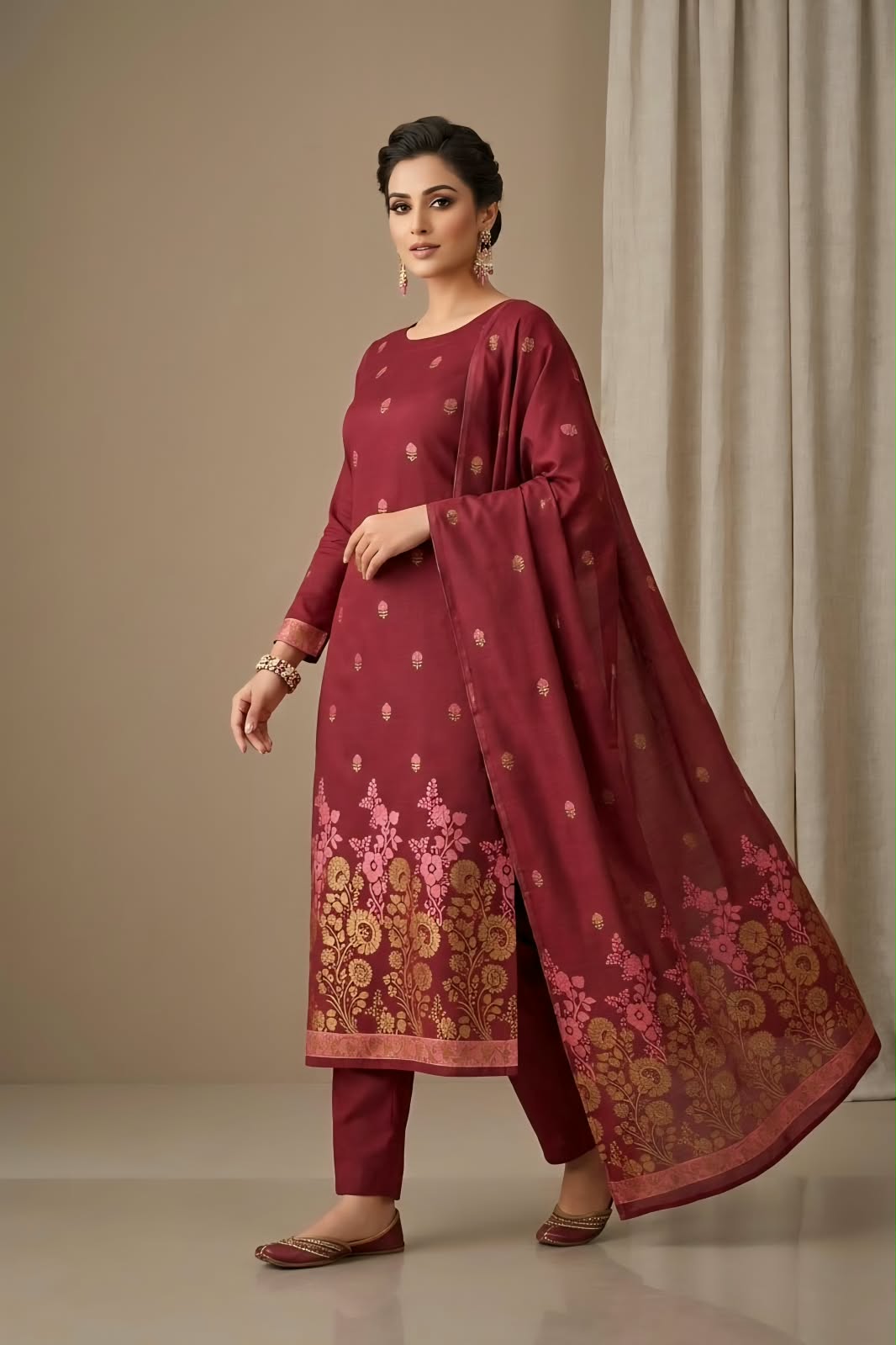 Kayseria Cotton Jacquard Unstitched 3pc