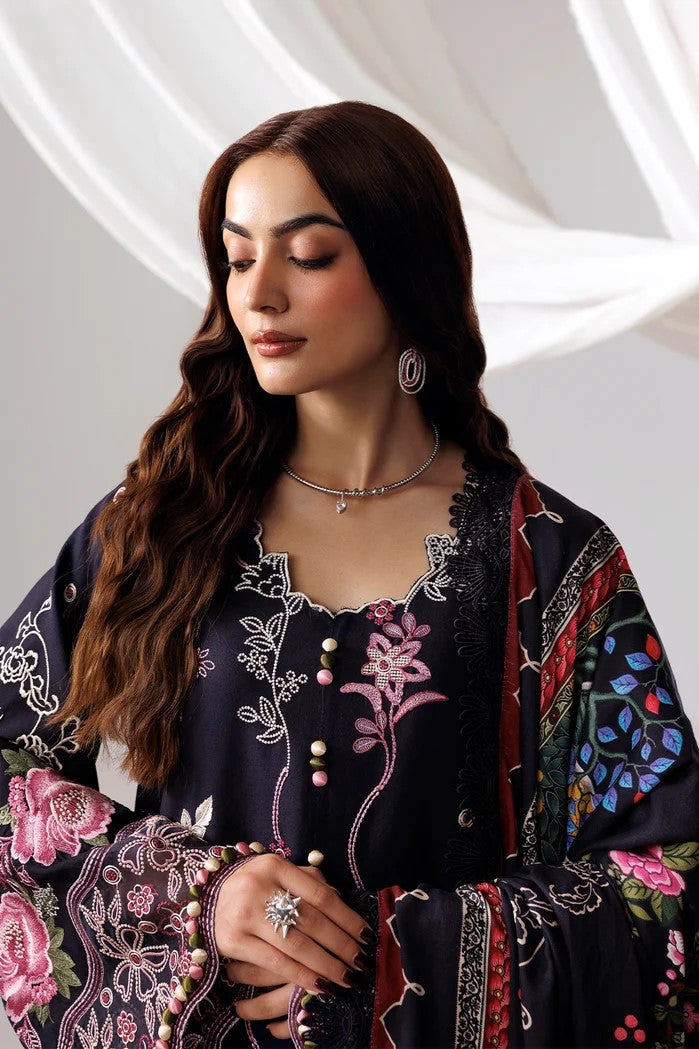 Naqsh Allure Unstitch Luxury Embroidered Karandi 3pc