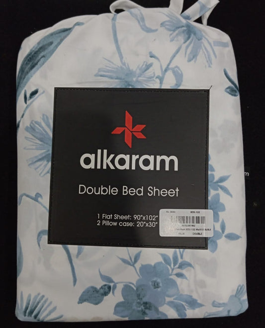 Al-Karam Bed Sheet Double Bed - Branded Cut Pieces