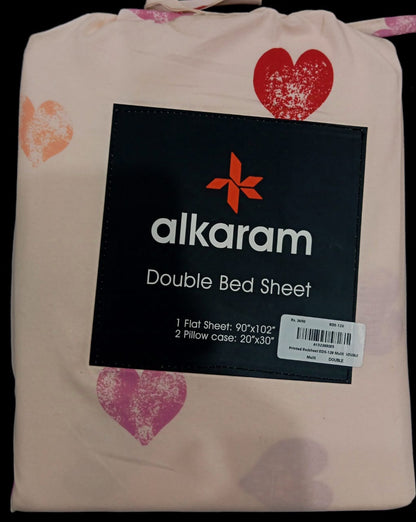 Al-Karam Bed Sheet Double Bed - Branded Cut Pieces