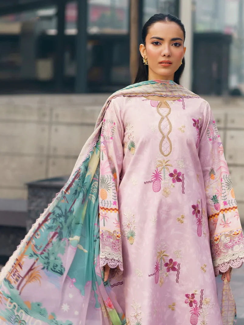 Florent Zync Embroidered Luxury Lawn 3pc