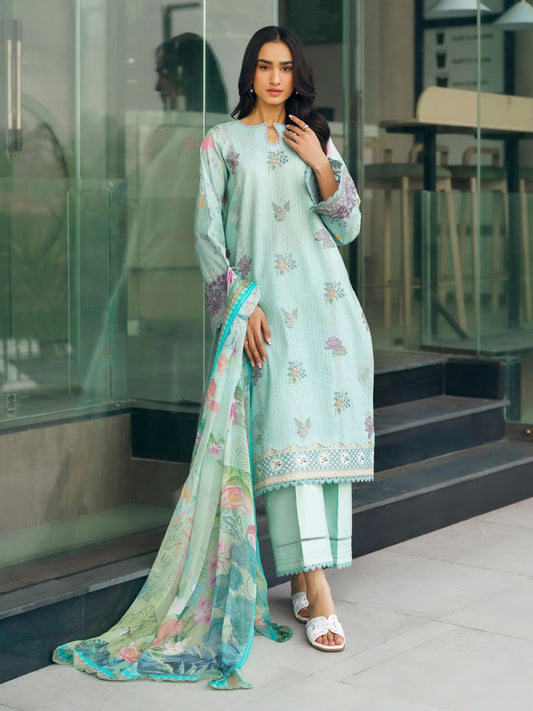 Florent Zync Embroidered Luxury Lawn 3pc