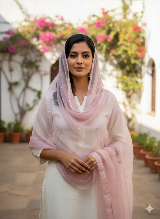 Kayseria Embroidered Organza Dupatta