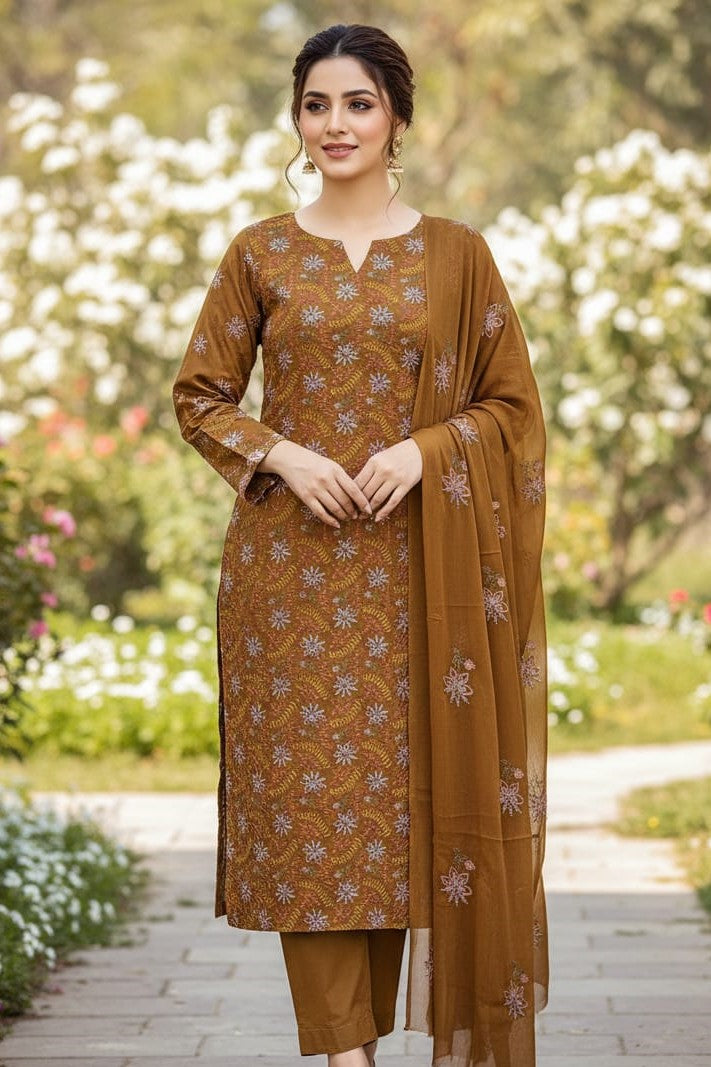 Bareeze Embroidered Lawn 3Pc