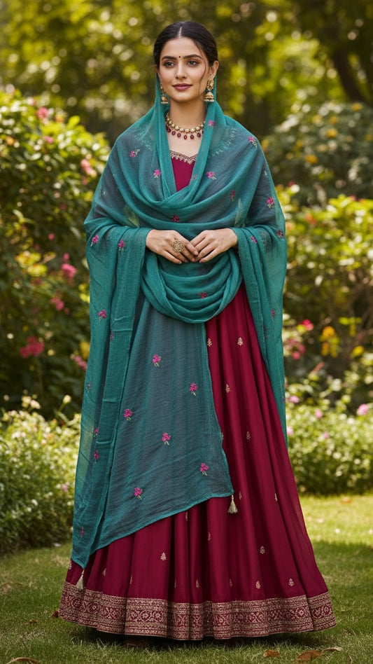 EMBROIDERED DUPATTA COLLECTION BY KAYSERIA By Branded Cut Pieces