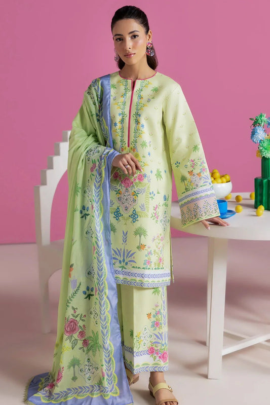 RajBari Amal Unstitched Printed Lawn 3pc