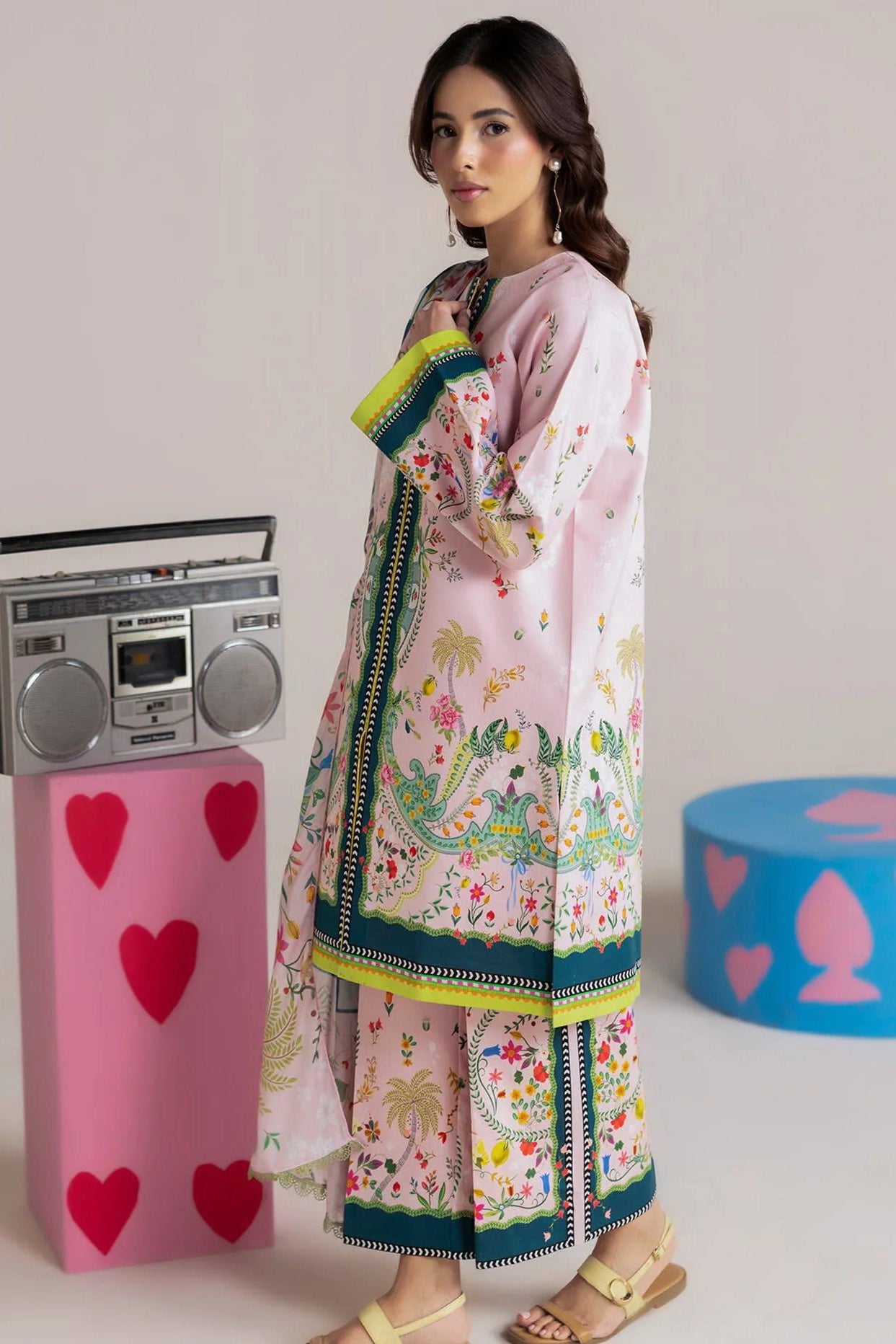 RajBari Amal Unstitched Printed Lawn 3pc