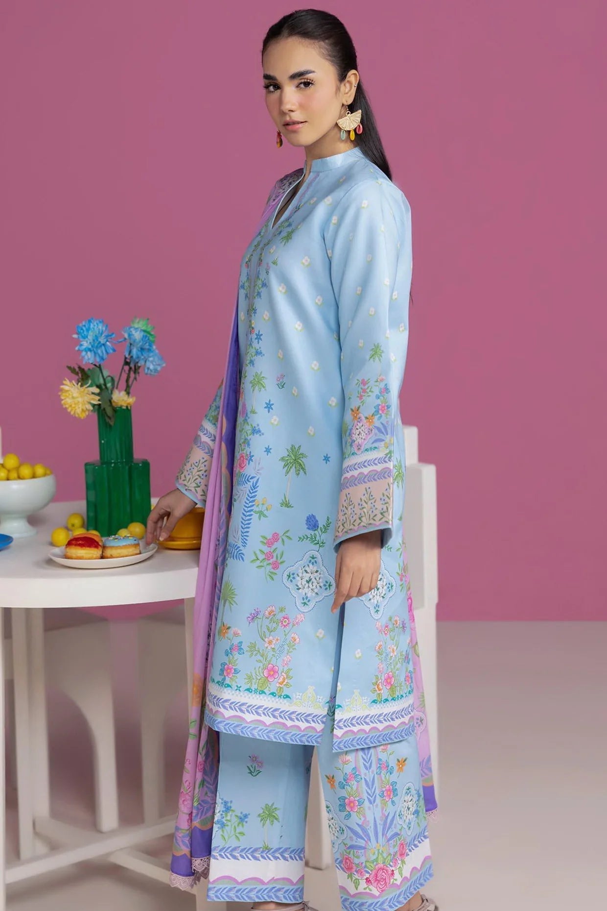 RajBari Amal Unstitched Printed Lawn 3pc