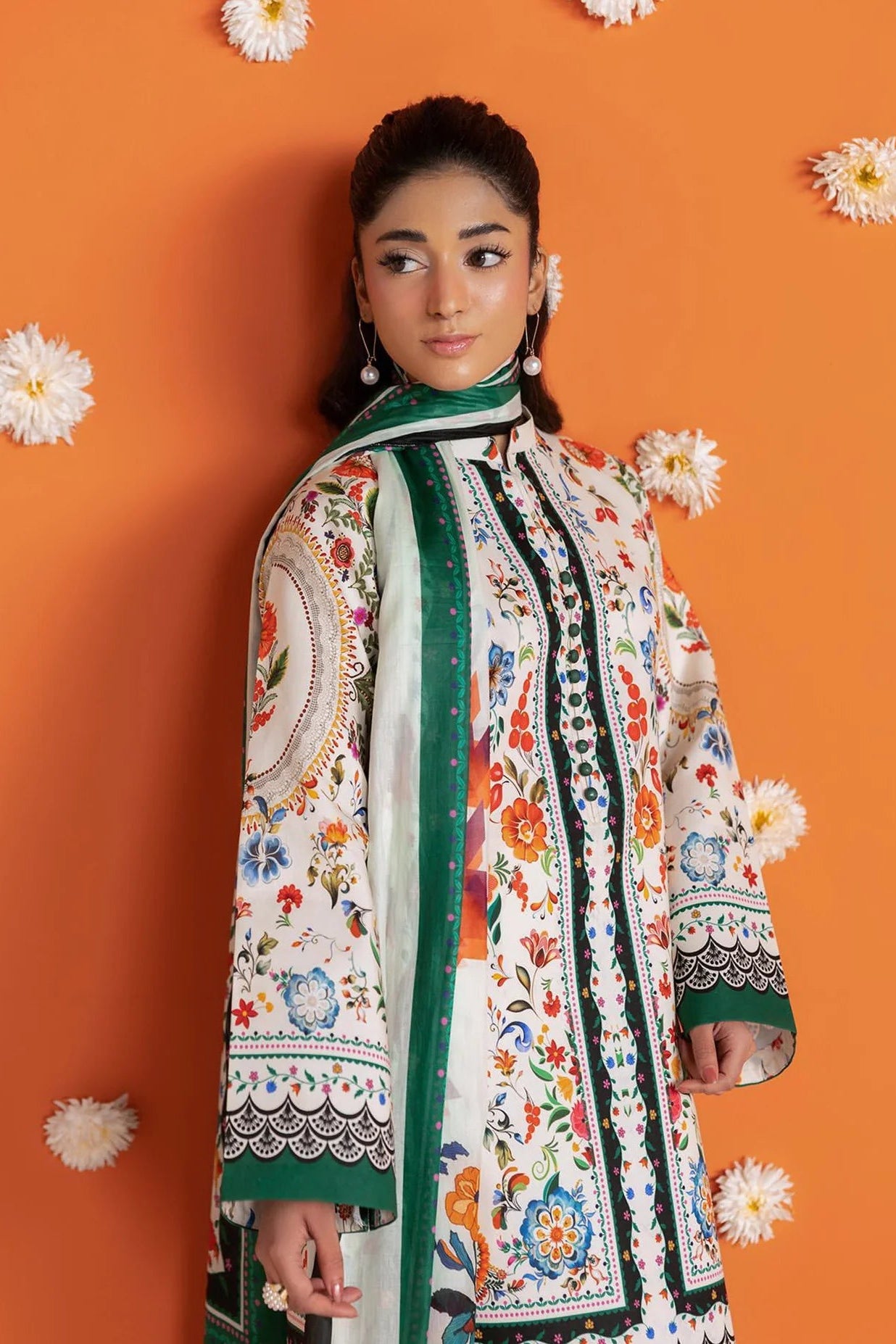 RajBari Amal Unstitched Printed Lawn 3pc