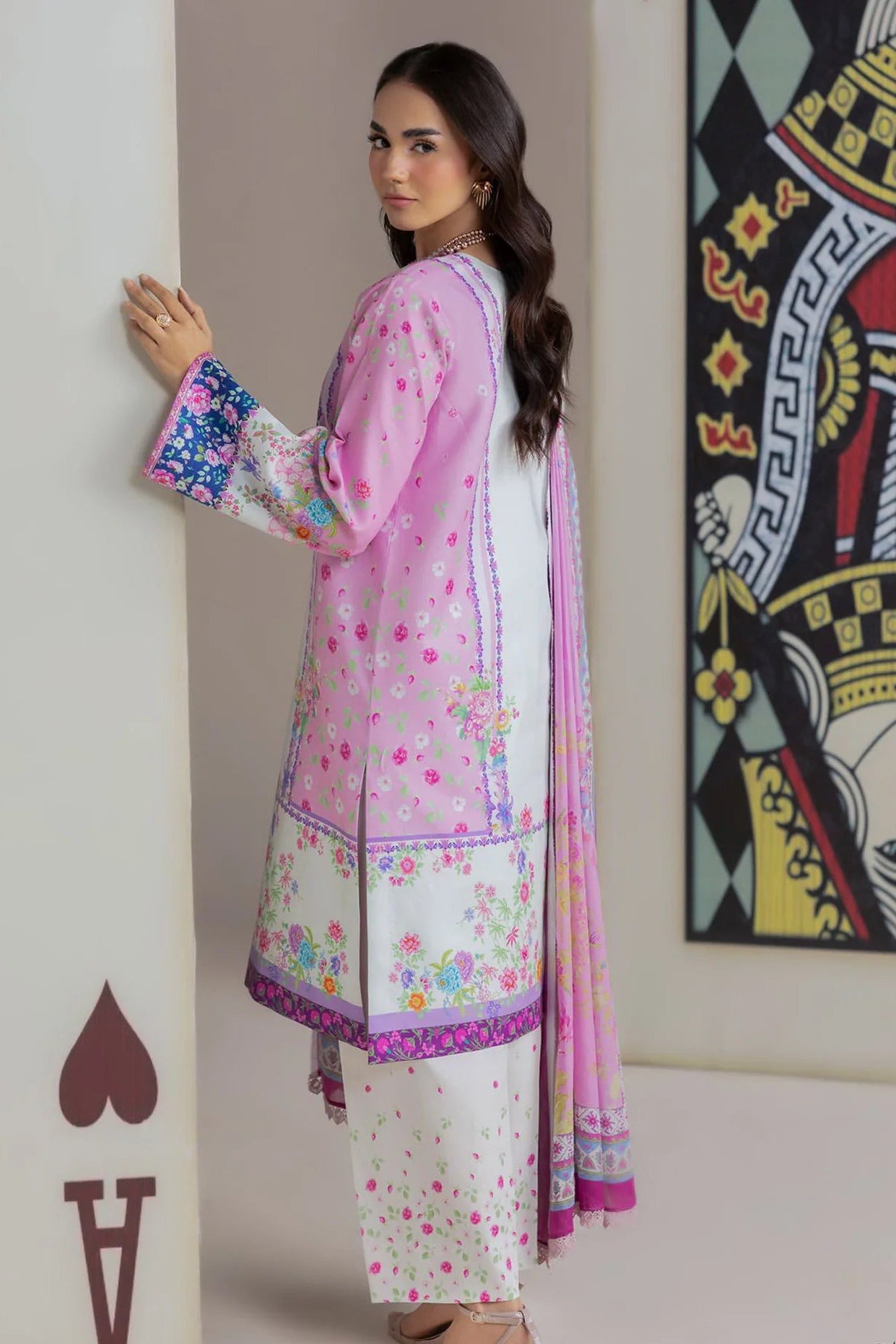 RajBari Amal Unstitched Printed Lawn 3pc