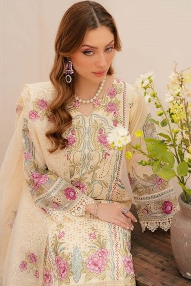 Mahnur Allenura Luxury Lawn Collection 3pc - Branded Cut Pieces