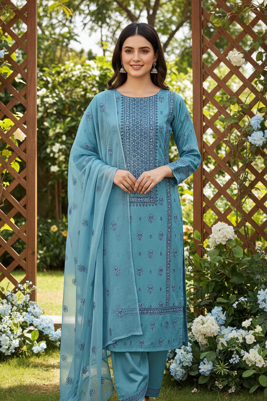 Bareeze Embroidered Lawn 3Pc