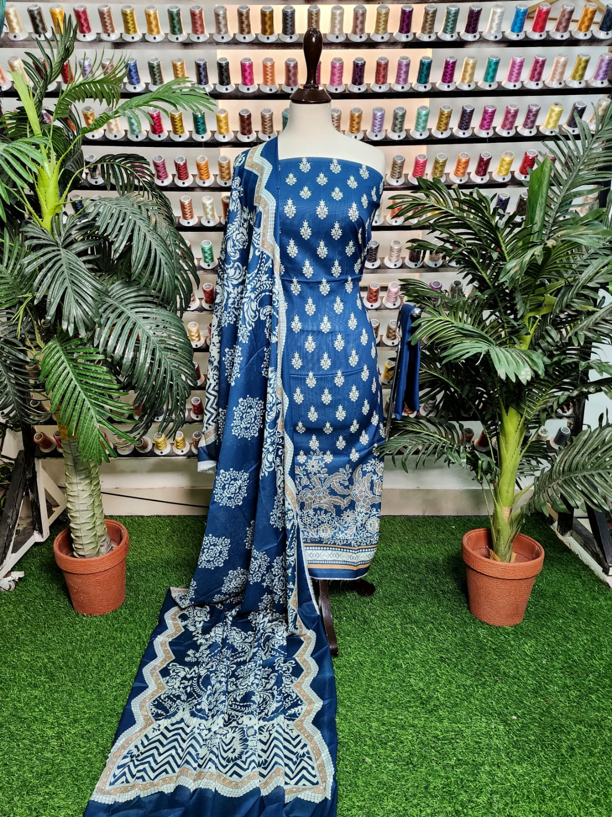 Mix Brand Printed Lawn 3pc - Branded Cut Pieces