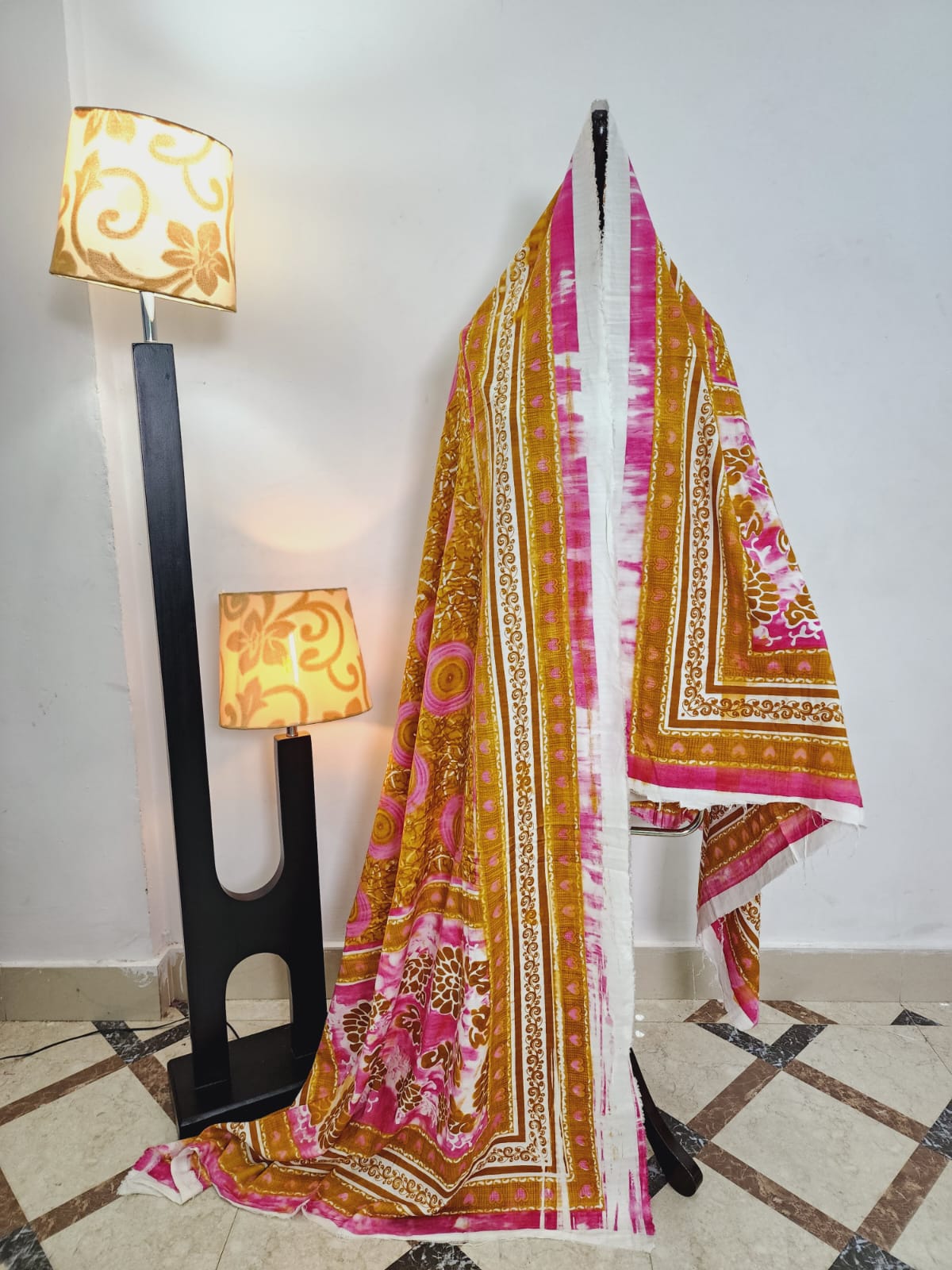 Mix Brand Printed Linen Dupatta