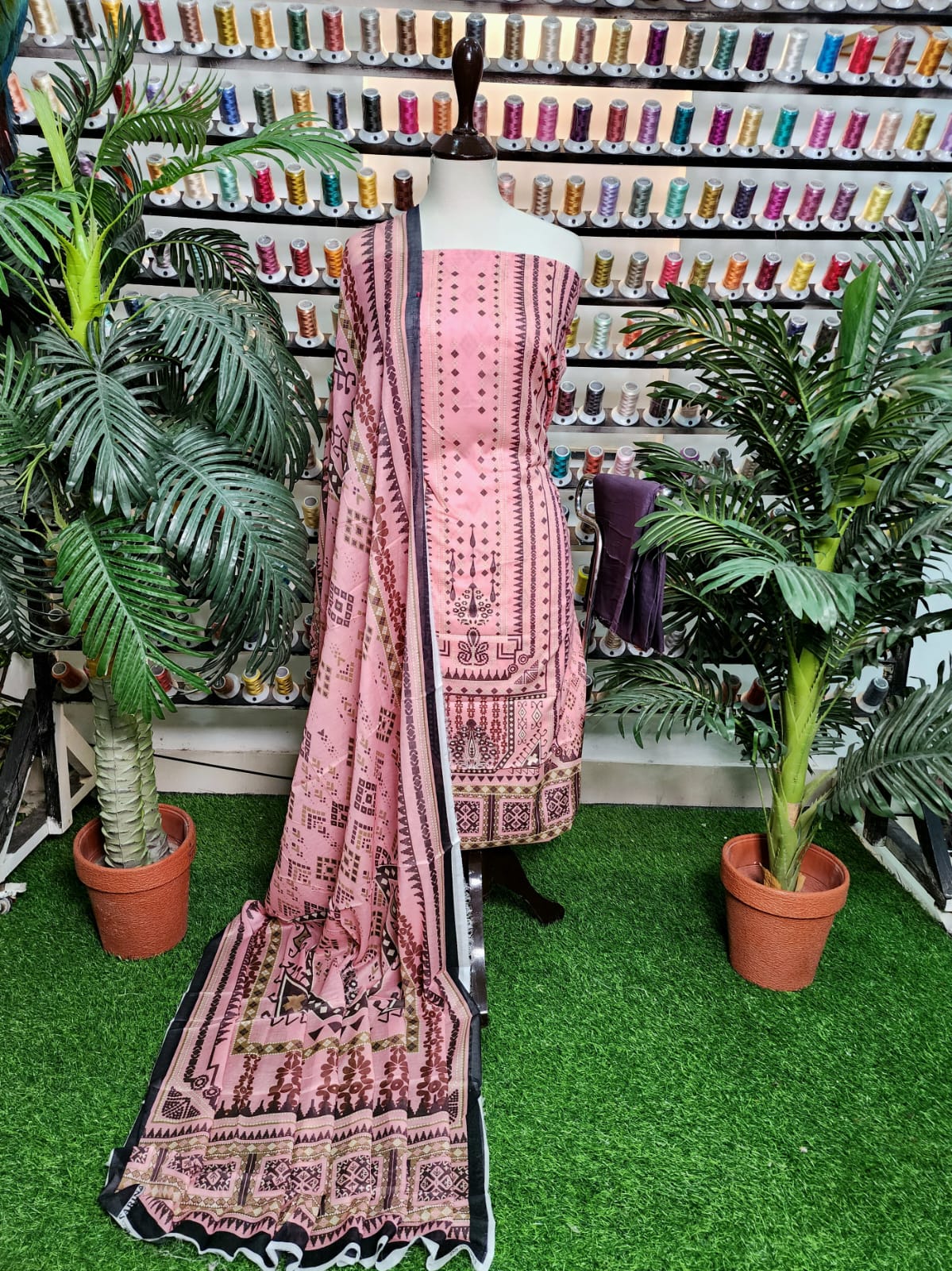 Mix Brand Printed Lawn 3pc - Branded Cut Pieces