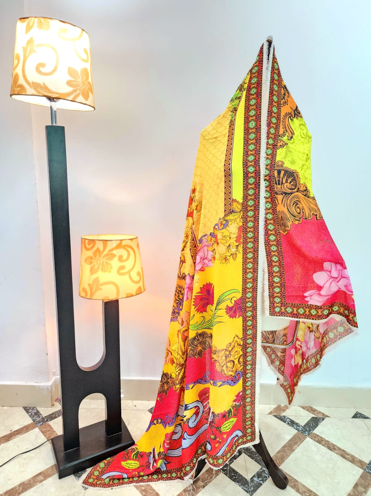 Mix Brand Printed Linen Dupatta