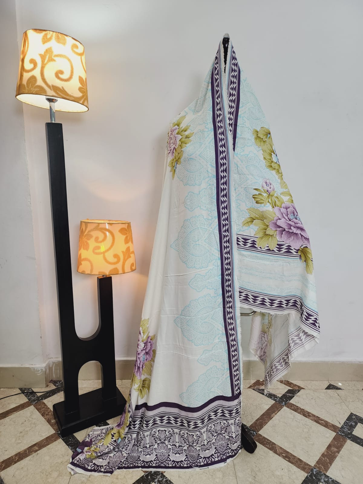 Mix Brand Printed Linen Dupatta