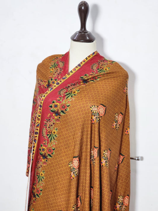 Mix Brand Printed Linen Dupatta