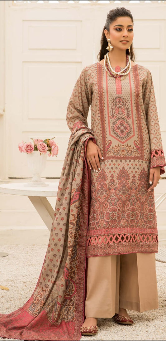 Wirsa By Zainab Rangeen Digital Printed  Lawn 3pc - Branded Cut Pieces