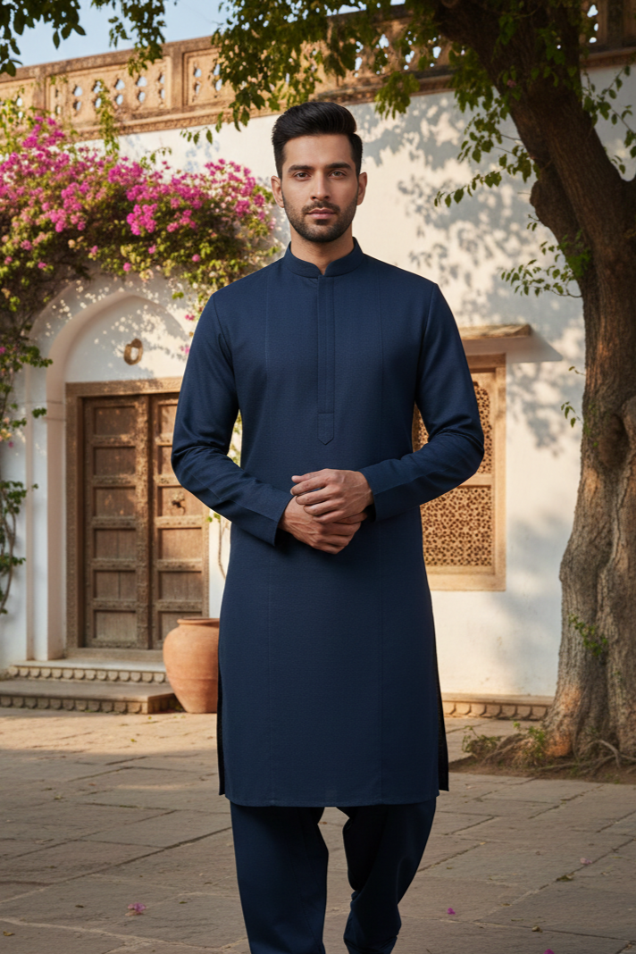 Stenciller Men's Kastoori Suiting Wash & Wear