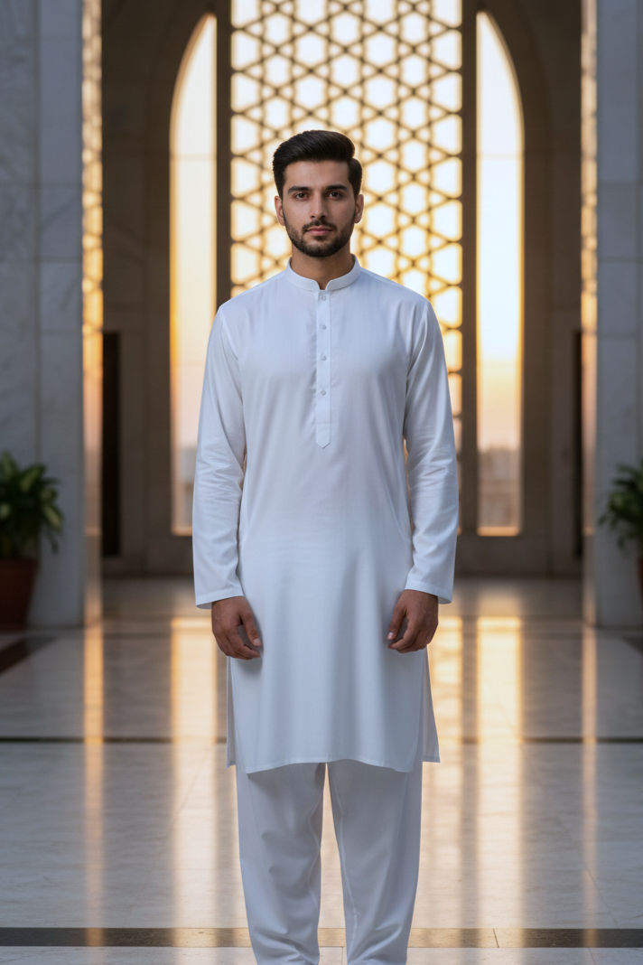 Stenciller Men's Kastoori Suiting Wash & Wear