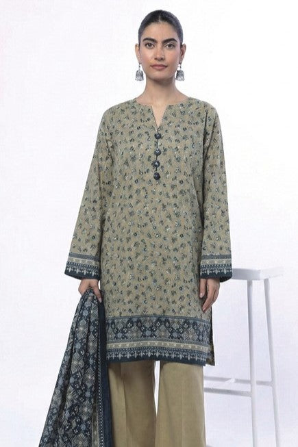 Khaadi Unstitched Printed Lawn 3pc