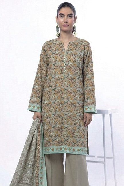 Khaadi Unstitched Printed Lawn 3pc