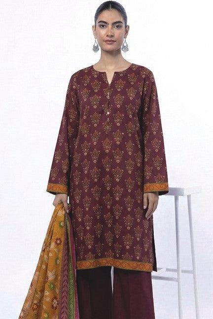 Khaadi Unstitched Printed Lawn 3pc