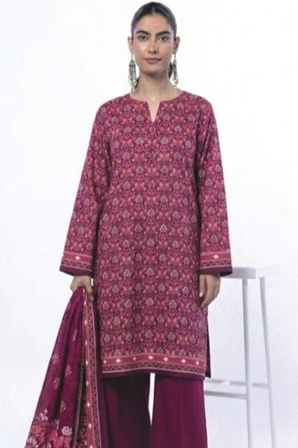 Khaadi Unstitched Printed Lawn 3pc
