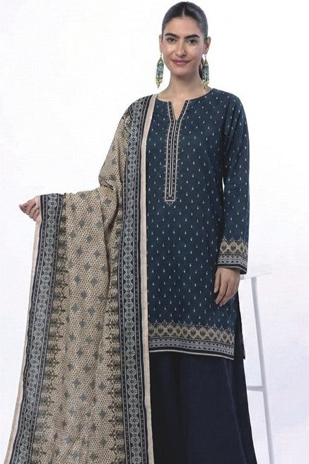 Khaadi Unstitched Printed Lawn 3pc