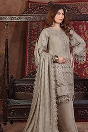 H&H Unstitched Embroidered Lawn 3pc