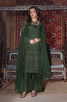 H&H Unstitched Embroidered Lawn 3pc