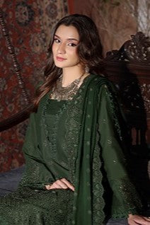 H&H Unstitched Embroidered Lawn 3pc