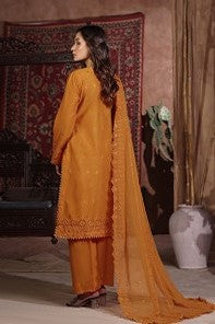 H&H Unstitched Embroidered Lawn 3pc