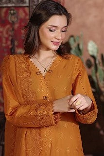 H&H Unstitched Embroidered Lawn 3pc