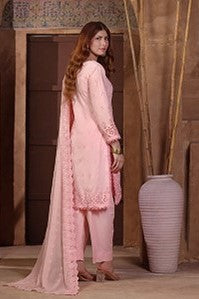 H&H Unstitched Embroidered Lawn 3pc