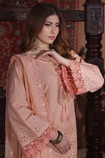 H&H Unstitched Embroidered Lawn 3pc