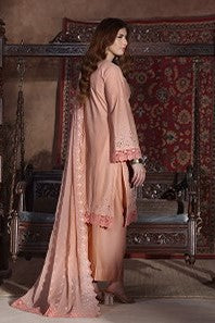 H&H Unstitched Embroidered Lawn 3pc