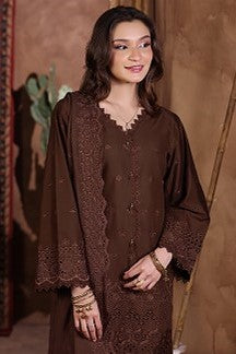 H&H Unstitched Embroidered Lawn 3pc