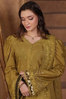 H&H Unstitched Embroidered Lawn 3pc