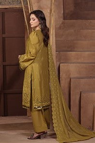 H&H Unstitched Embroidered Lawn 3pc