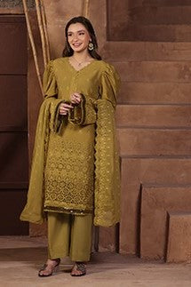 H&H Unstitched Embroidered Lawn 3pc