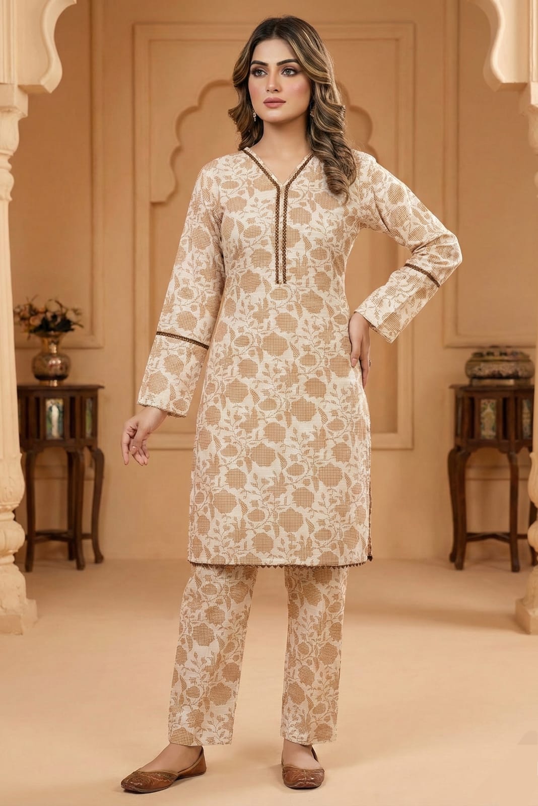 Almeera Stitched Printed Lawn ST 2pc