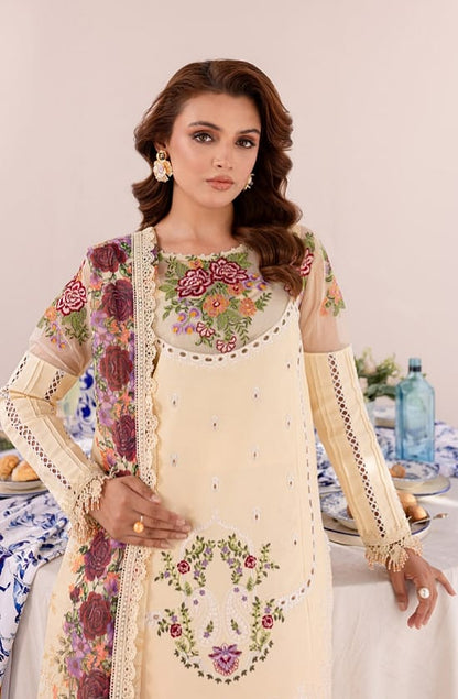 Parishay Regelia Luxury Embroidered Lawn 3pc - Branded Cut Pieces