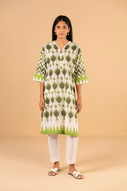 Al Karam Stitched Printed Lawn ST 2pc